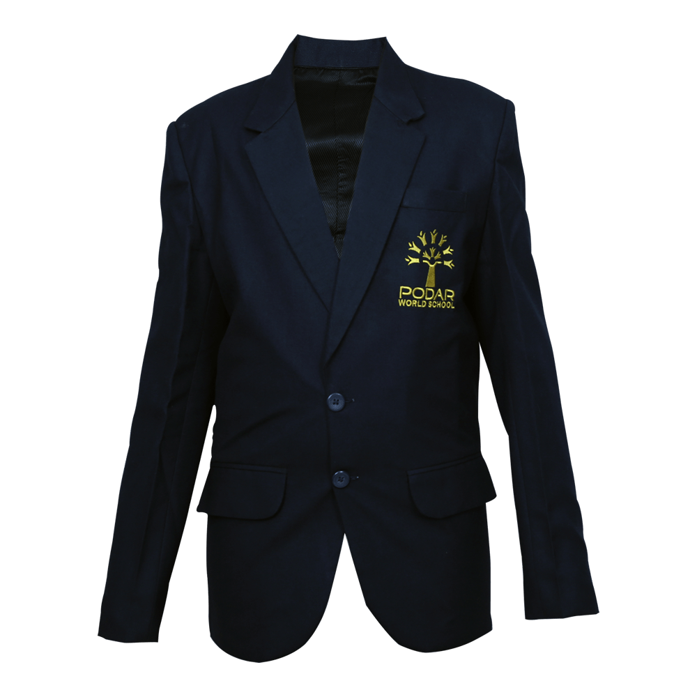 Podar World School Blazer with Golden Logo