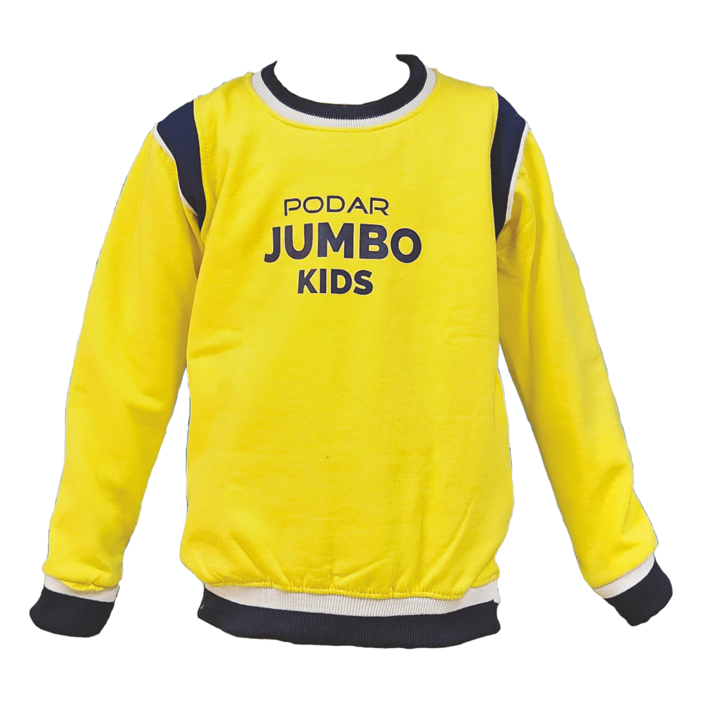 Podar Jumbo Kids- Yellow Sweatshirt NEW