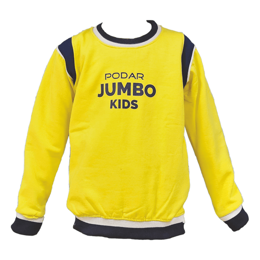 Podar Jumbo Kids- Yellow Sweatshirt NEW